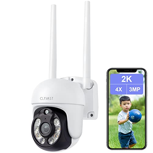 Amazon.co.jp: CLEVAST 屋外防犯カメラ 監視カメラ 2K超 300万画素